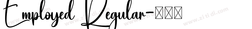 Employed Regular字体转换